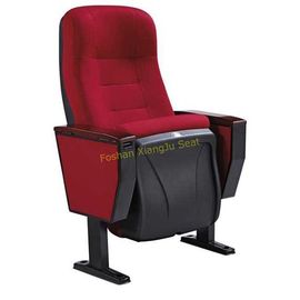 China High Back PU Foam Metal Stadium Chairs With Plywood Back / Auditorium Theater Seating supplier