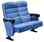 2D Cinema Theatre Room Chairs With Plastic Cover Cup Holder 5 Years Warranty