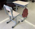 Cold Rolled Steel Student Desk And Chair Set Commercial Furniture Eco - Friendly Material supplier
